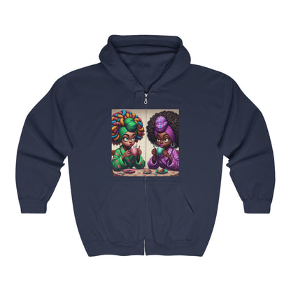 Monday Vibes Unisex Heavy Blend™ Full Zip Hooded Sweatshirt #MV6