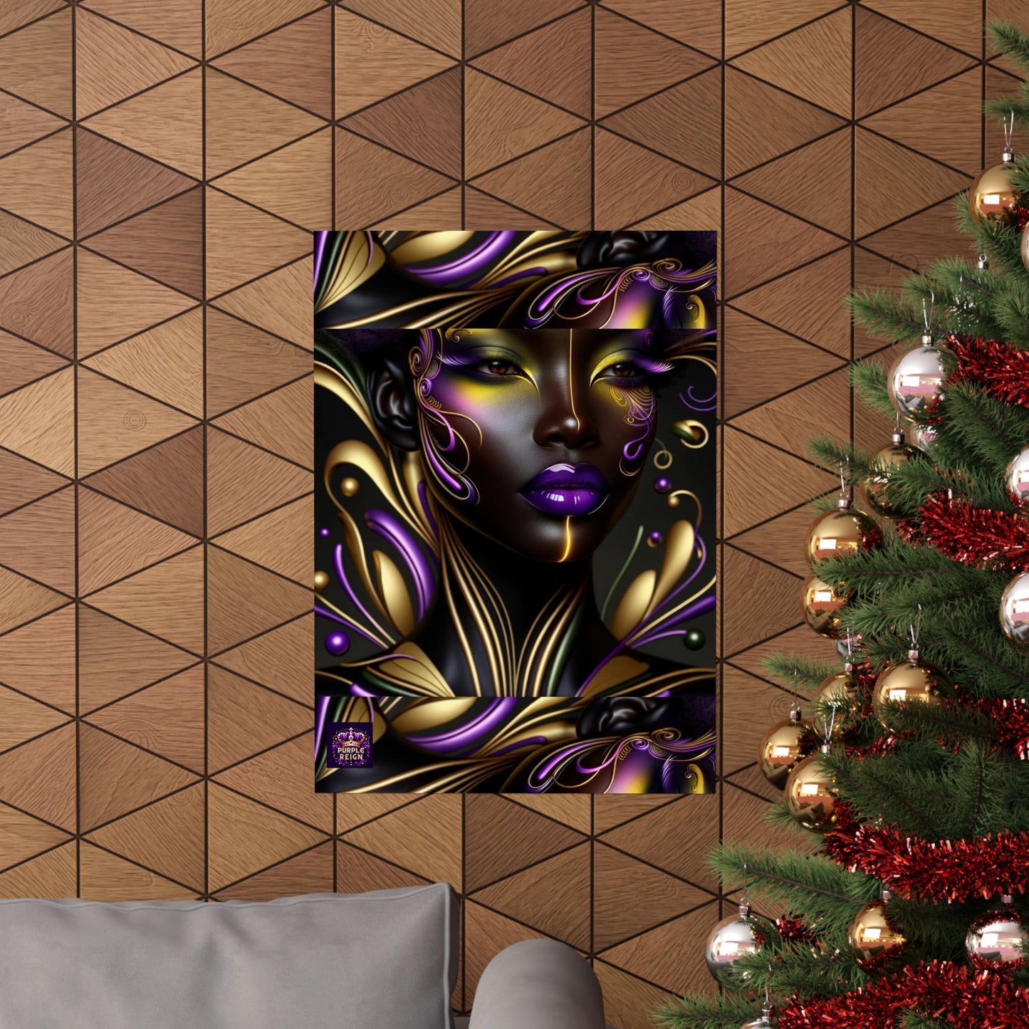 Purrple Reign Matte Vertical Posters #PR7