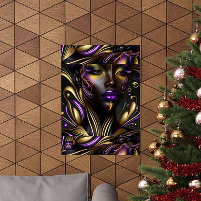 Purrple Reign Matte Vertical Posters #PR7