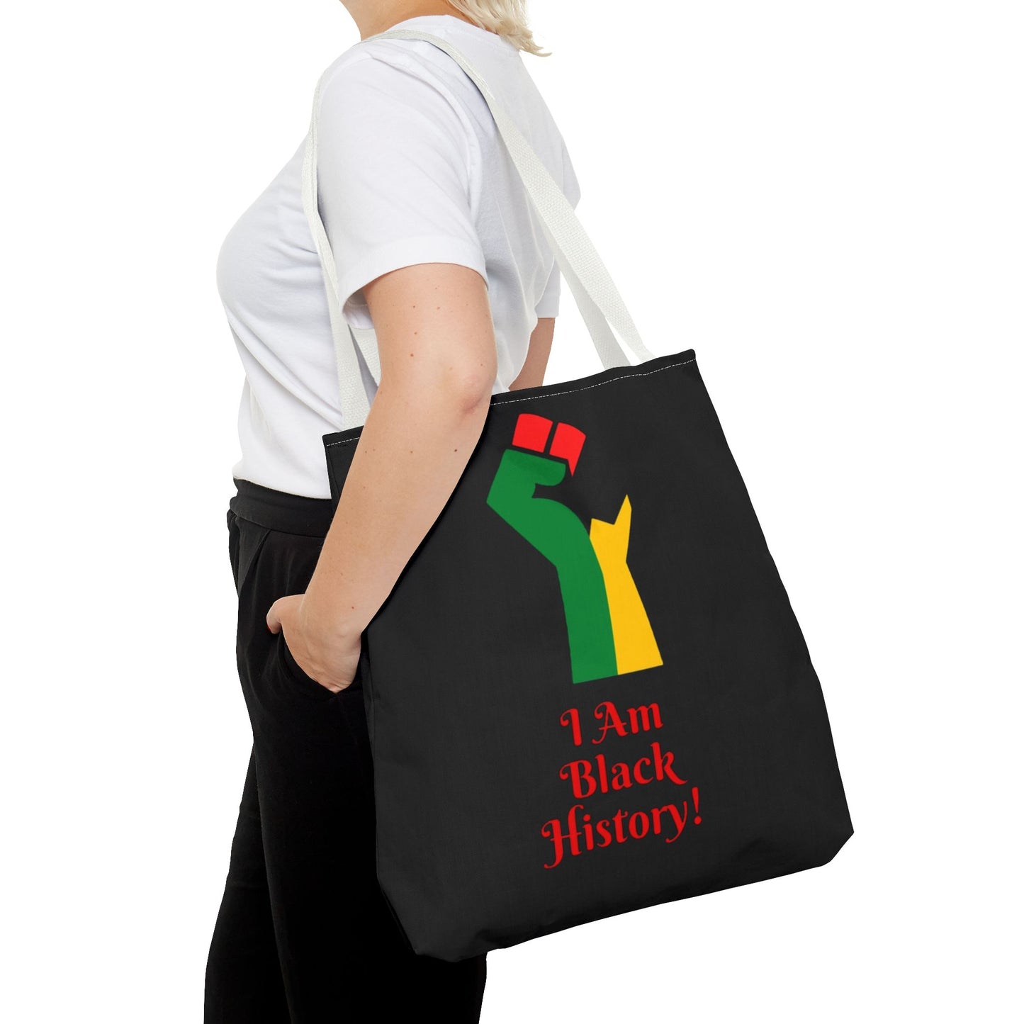 Empowering Black History Tote Bag - "I Am Black History!"