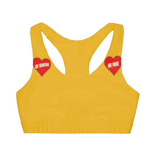 UR Worthy-UR More Girls' Double Lined Seamless Sports Bra (AOP) #15