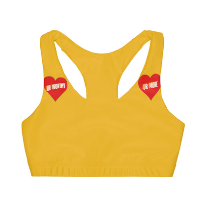 UR Worthy-UR More Girls' Double Lined Seamless Sports Bra (AOP) #15