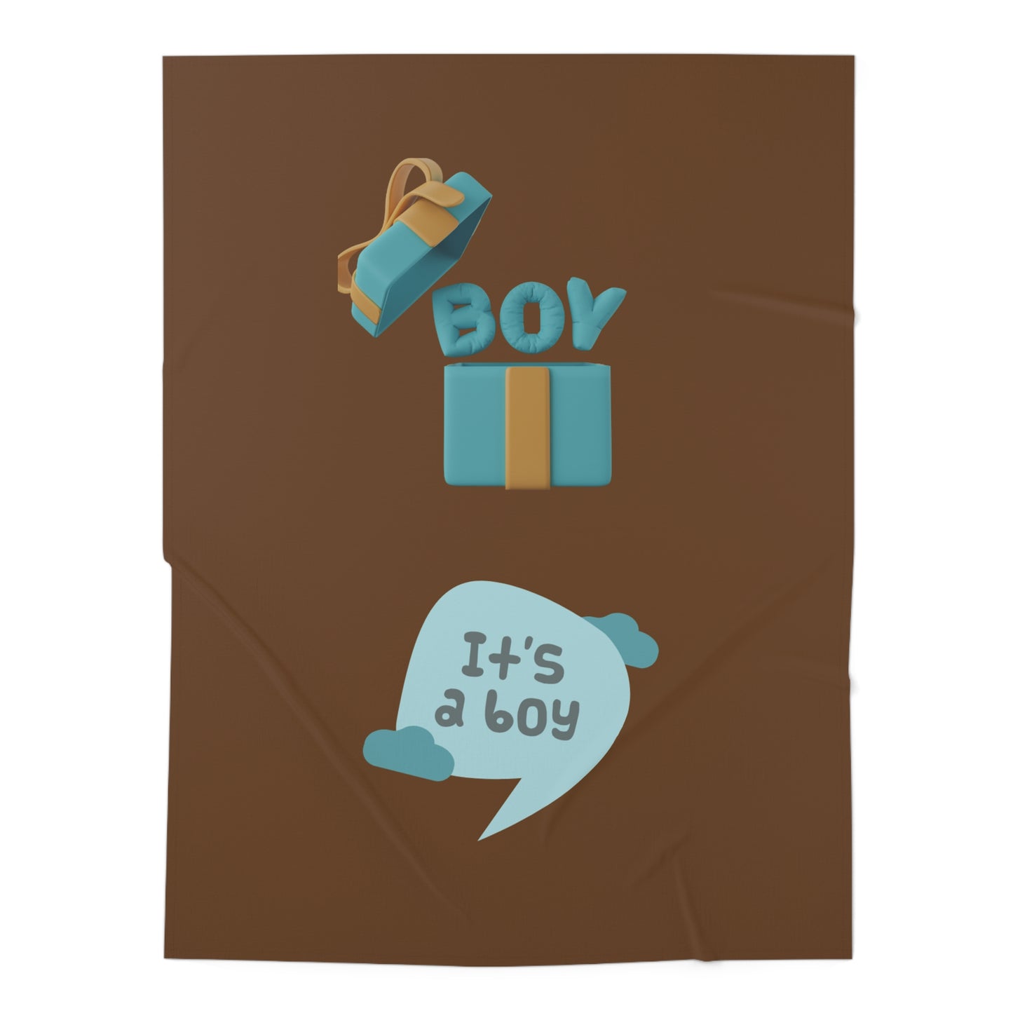 It's A Boy Baby Swaddle Blanket #IAB3