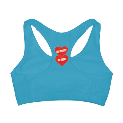 UR Worthy-UR More Girls' Double Lined Seamless Sports Bra (AOP) #15