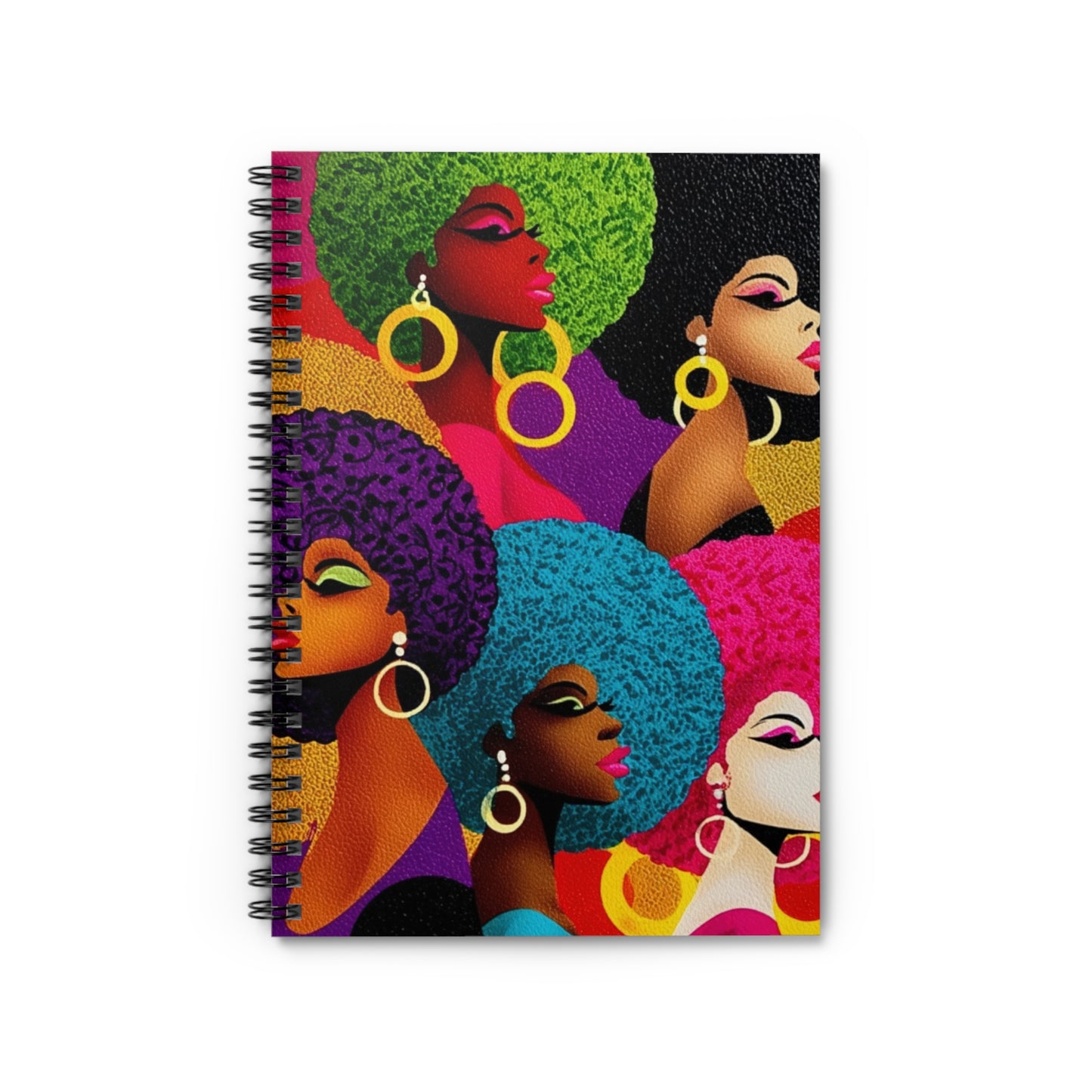 Vibrant Afro-Chic Spiral Notebook, Colorful Notebook for Writers, Gift for [...]