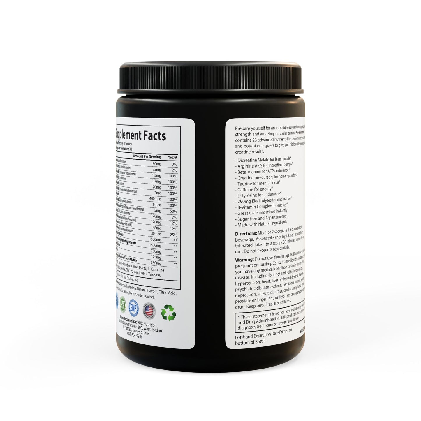 Pre-Workout Supplement, Watermelon (300g, 10.58oz) #GLP14