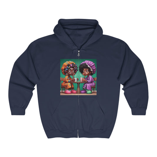 Monday Vibes Unisex Heavy Blend™ Full Zip Hooded Sweatshirt #MV5