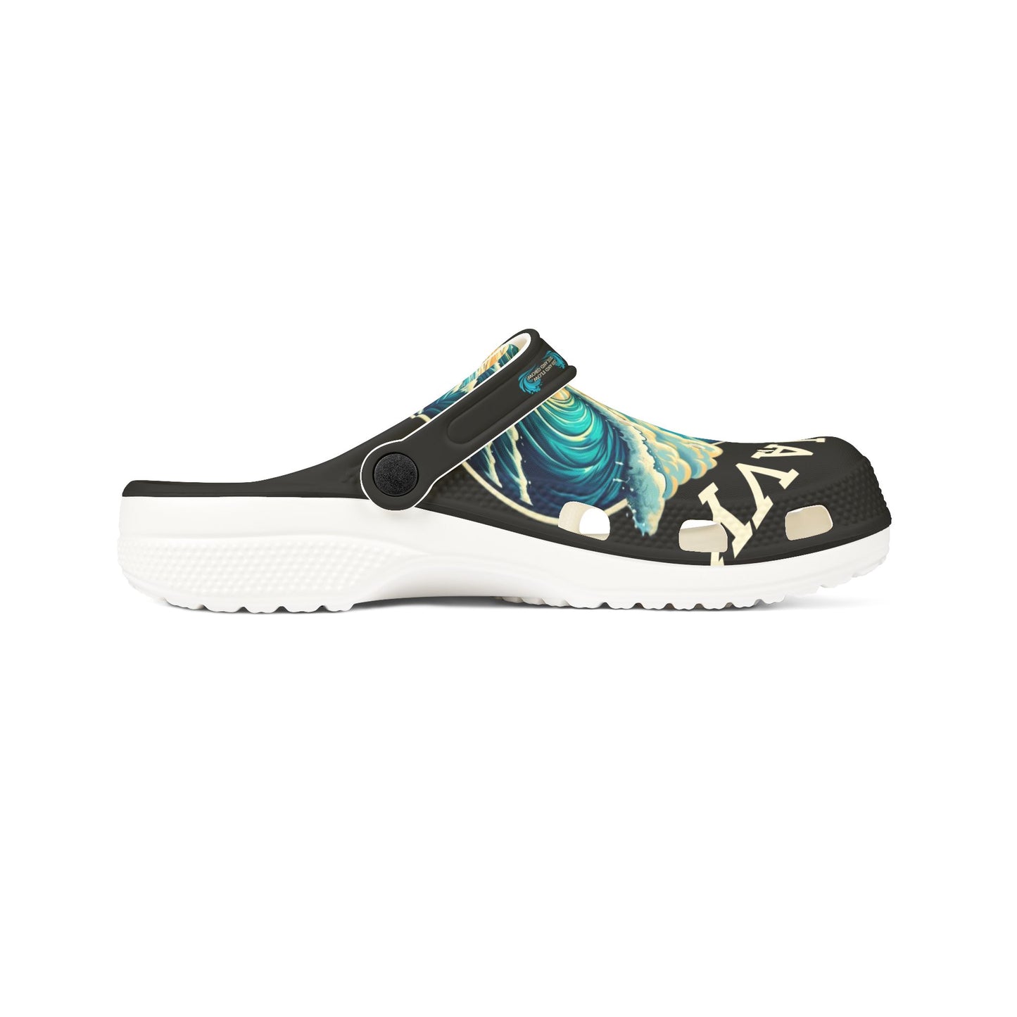 Life is Wavy EVA Foam Rubber Shoes (AOP) #LW2U