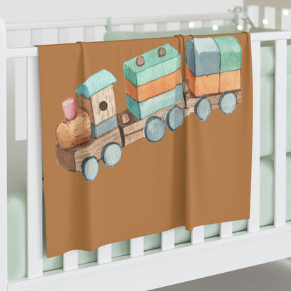 Train Baby Swaddle Blanket #TR1