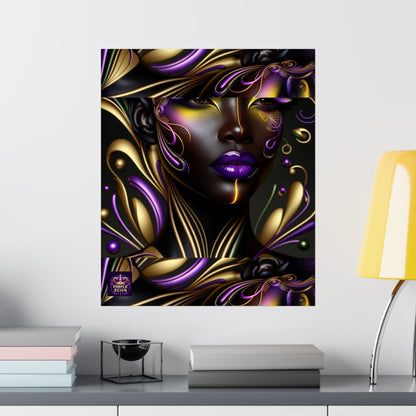 Purrple Reign Matte Vertical Posters #PR7