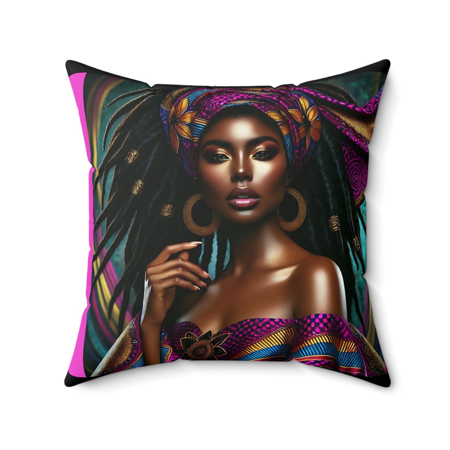 Divinity Luxury Spun Polyester Square Pillow #DL1