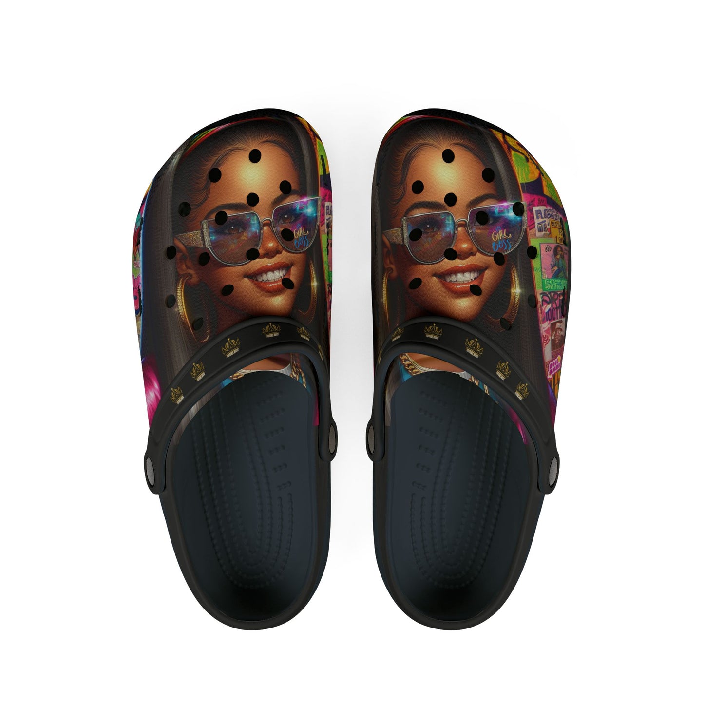 Future Boss EVA Foam Rubber Shoes (AOP) #45U