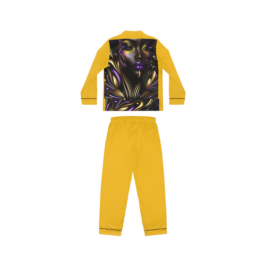Purple Reign Women's Satin Pajamas (AOP) #PR6