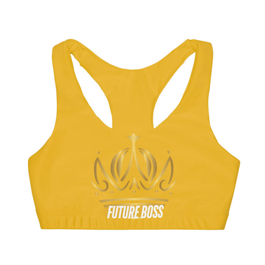Future Boss Girls' Double Lined Seamless Sports Bra (AOP) #27