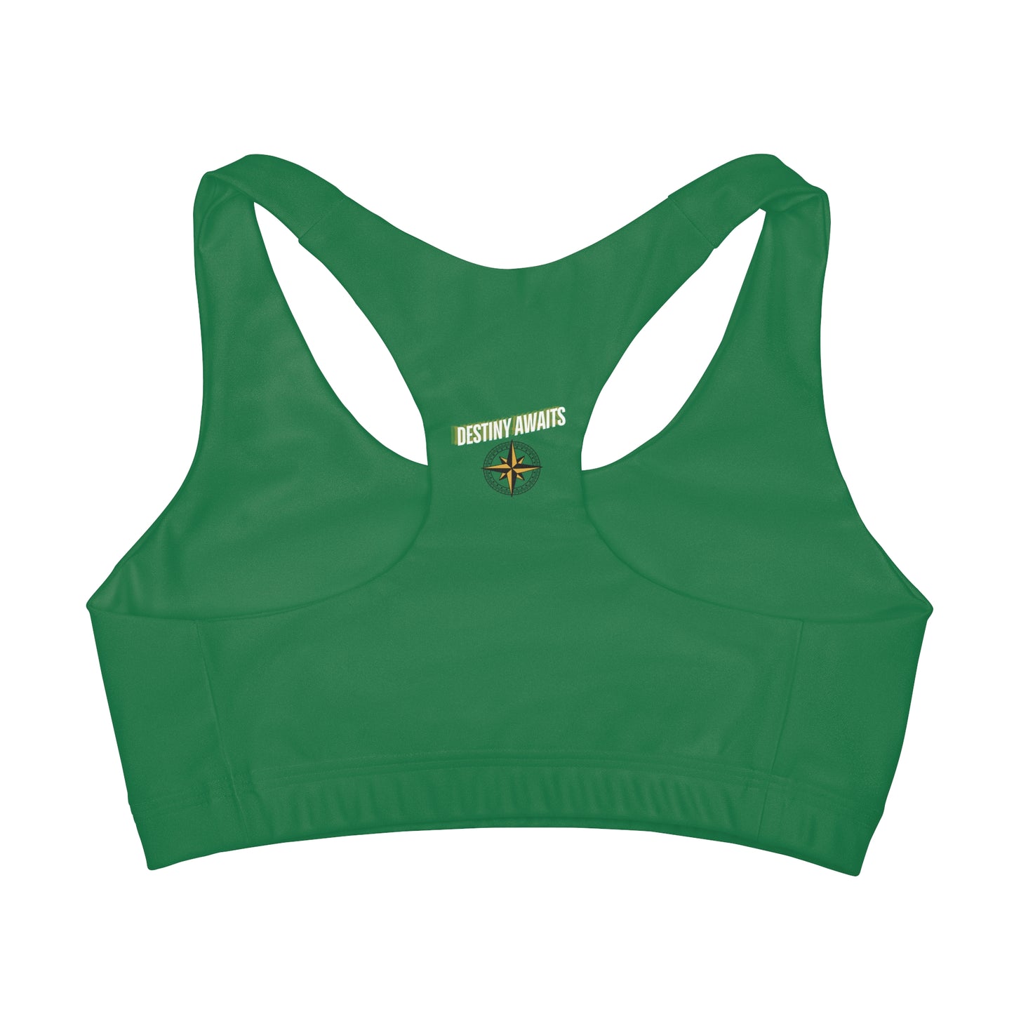 Destined For Greatness Girls' Double Lined Seamless Sports Bra (AOP) #1