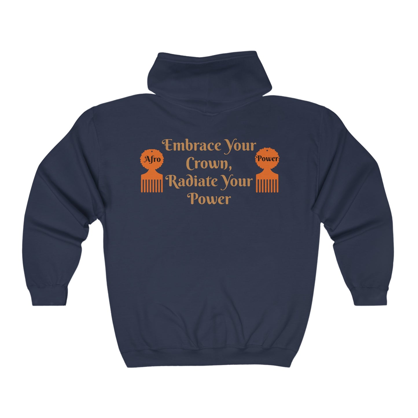 Afro Power Unisex Heavy Blend™ Full Zip Hooded Sweatshirt #AP10