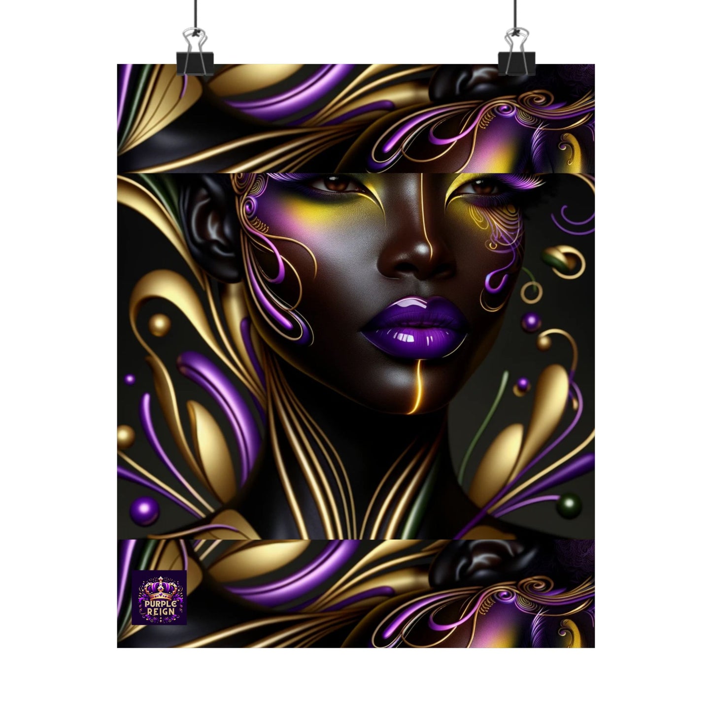 Purrple Reign Matte Vertical Posters #PR7