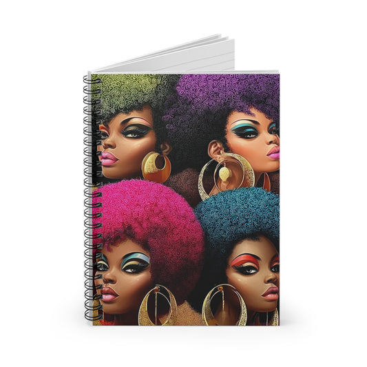 Vibrant Afro-Chic Spiral Notebook, Colorful Notebook for Writers, Gift for [...]