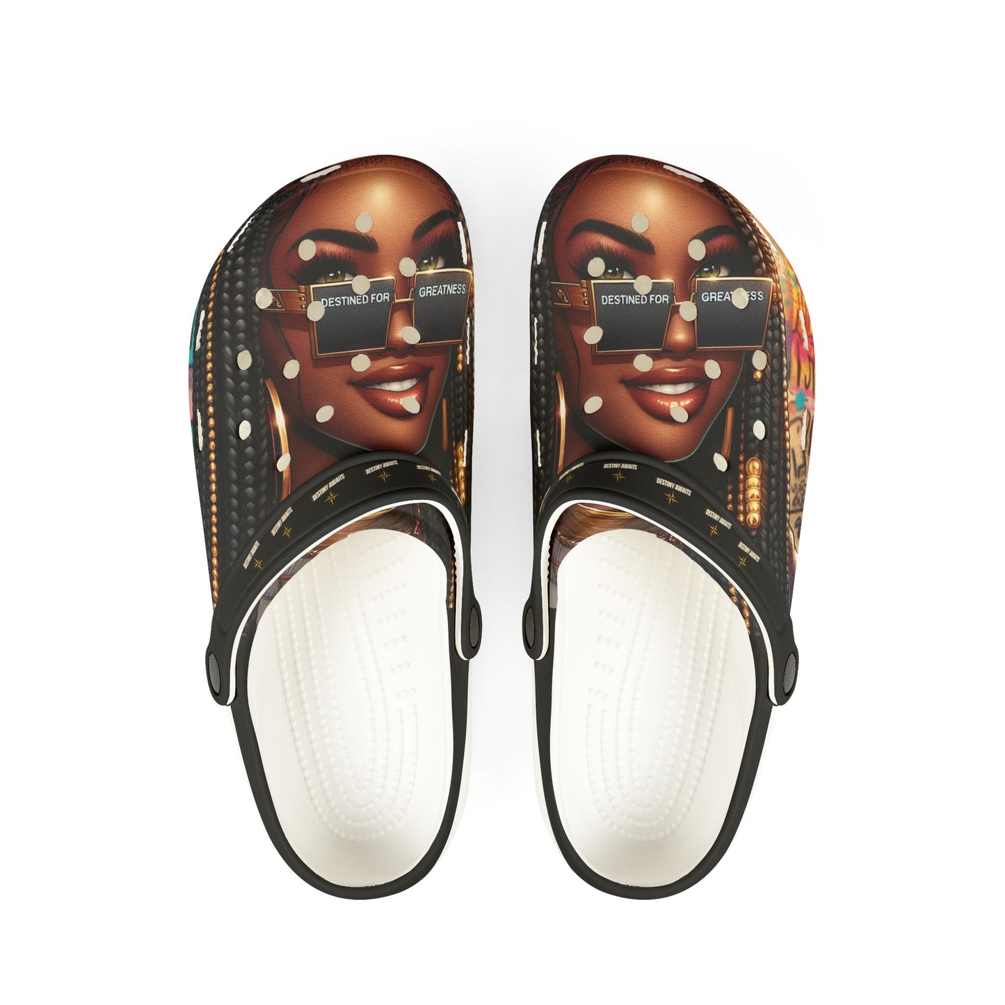 Destined For Greatness EVA Foam Rubber Shoes (AOP) #3U