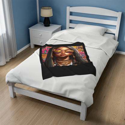 Future Boss Velveteen Plush Blanket #27