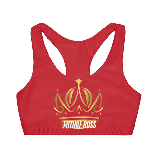 Future Boss Girls' Double Lined Seamless Sports Bra (AOP) #27