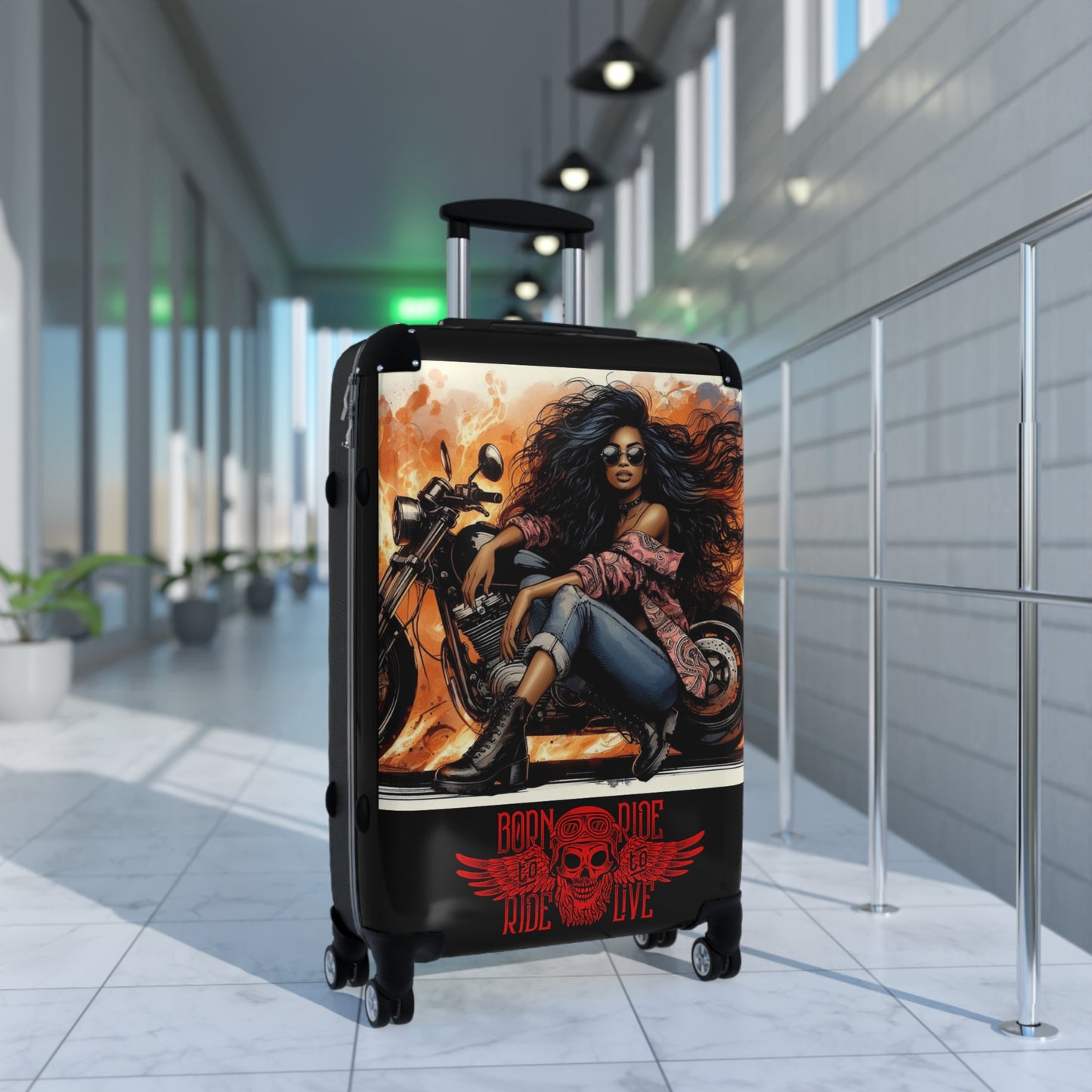 Born To Ride Suitcases #13M