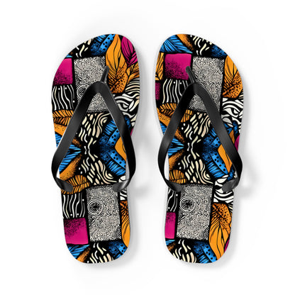 Floral and Feather Flip Flops | Beach Sandals for Summer Vibes Vacation Footwear