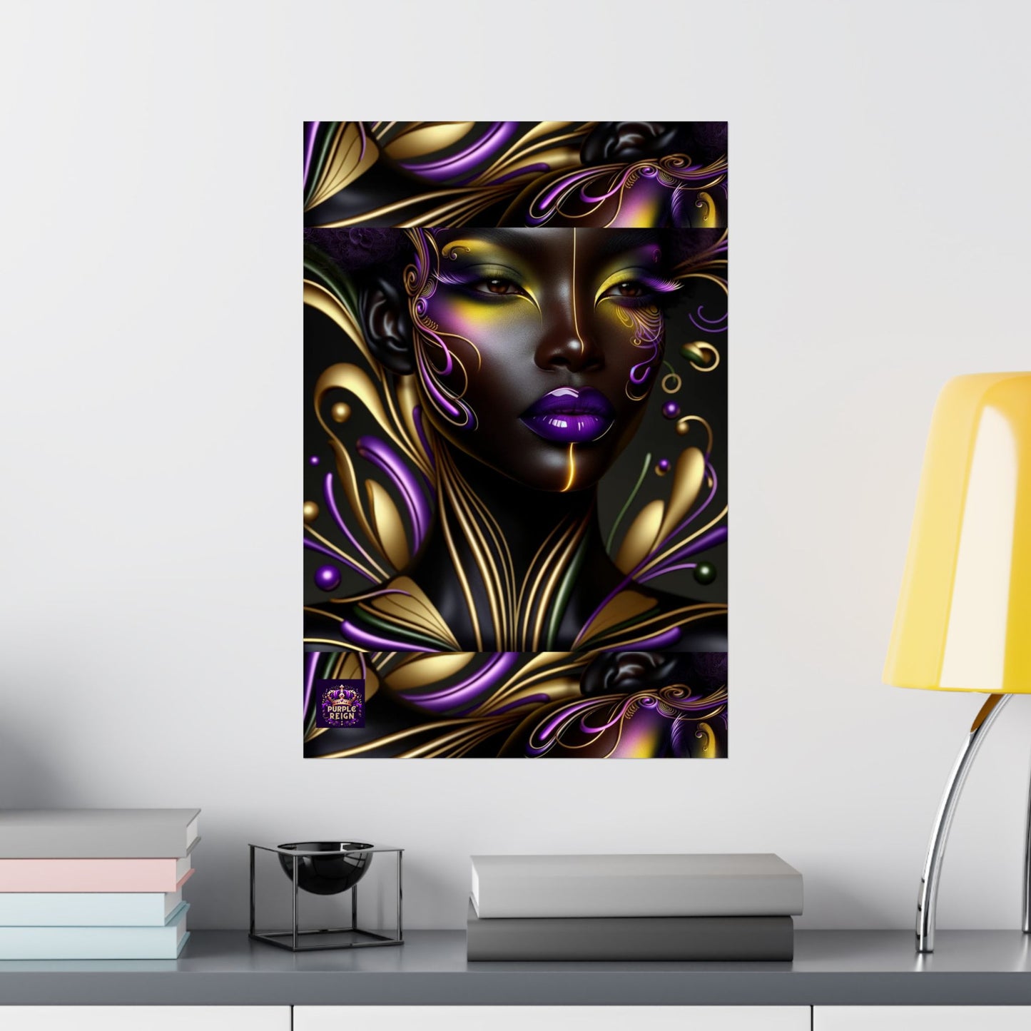 Purrple Reign Matte Vertical Posters #PR7
