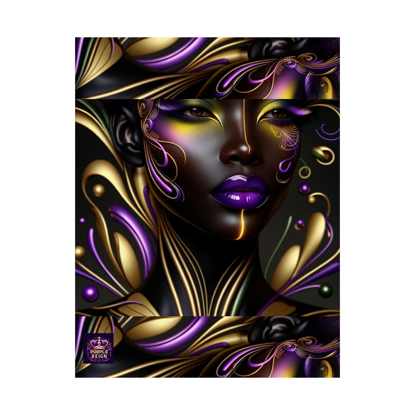 Purrple Reign Matte Vertical Posters #PR7