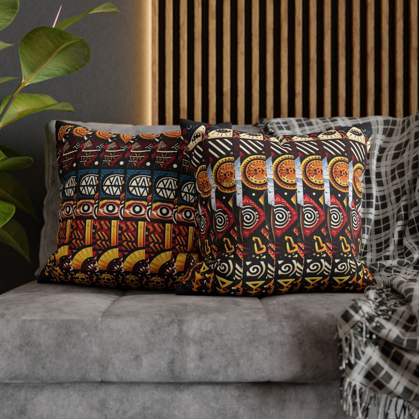 Cracked Beauty Spun Polyester Square Pillowcase #CB3