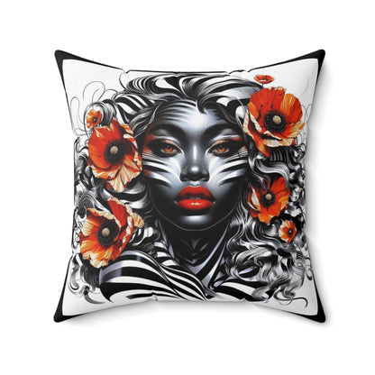 Zebra Fantasy Square Pillow #ZF23