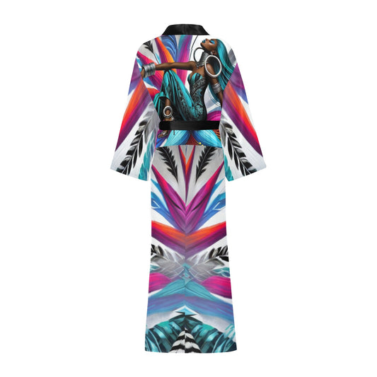 Sophistication At Its Best Long Kimono Robe