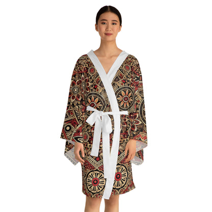 Red Queen Long Sleeve Kimono Robe (AOP) #RQ2