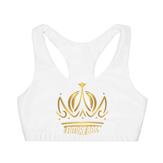 Future Boss Girls' Double Lined Seamless Sports Bra (AOP) #27