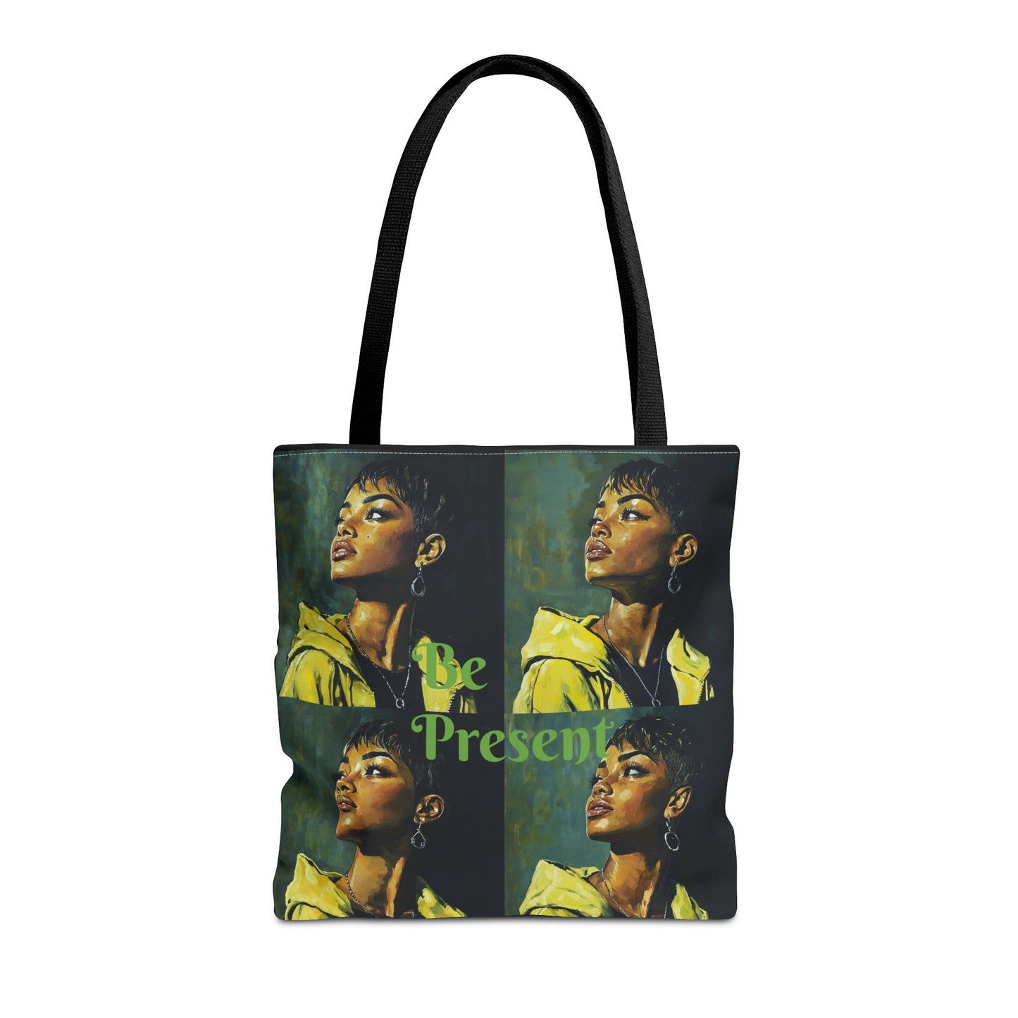 Be Present Tote Bag (AOP) #T13