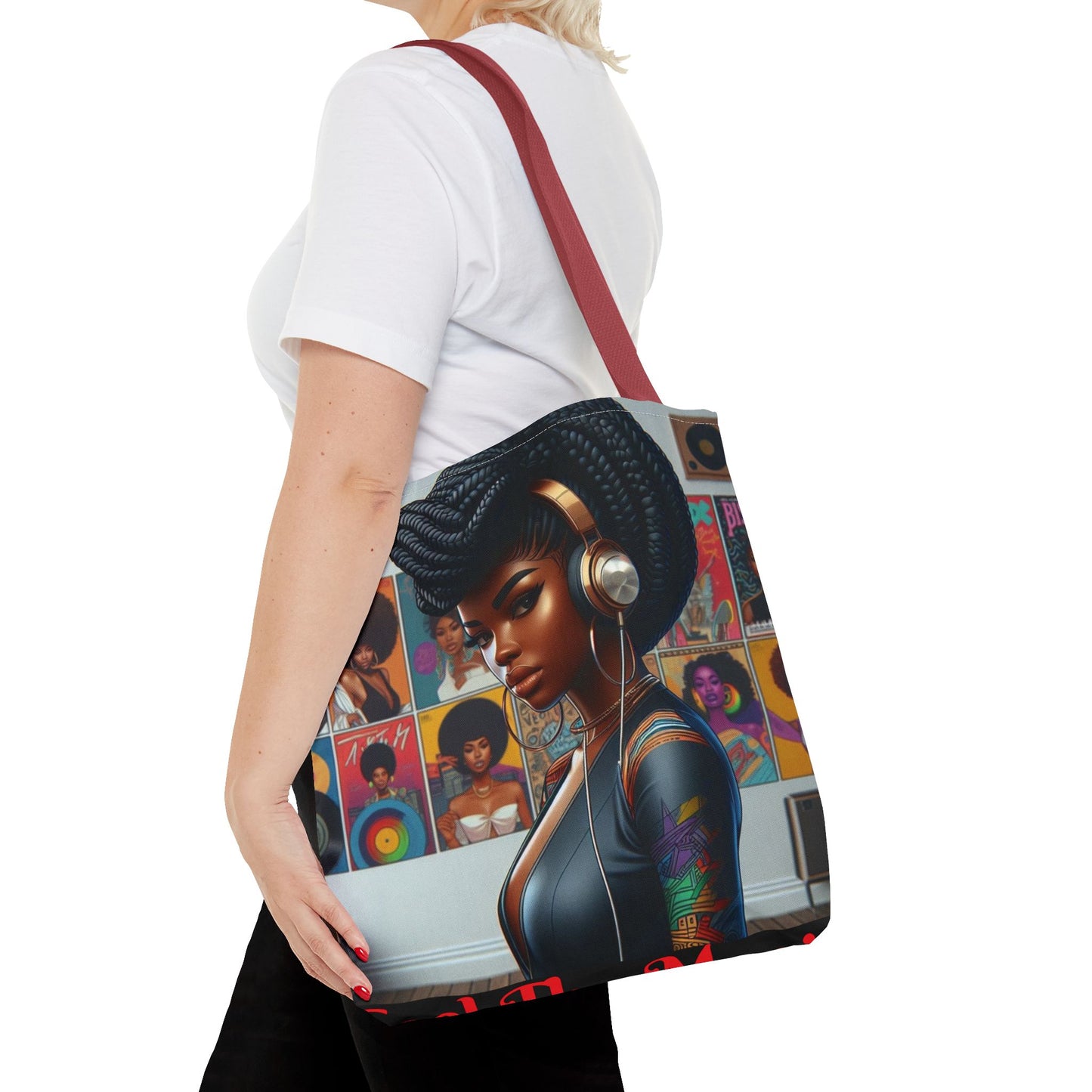 Feel The Music Tote Bag (AOP) #FM8