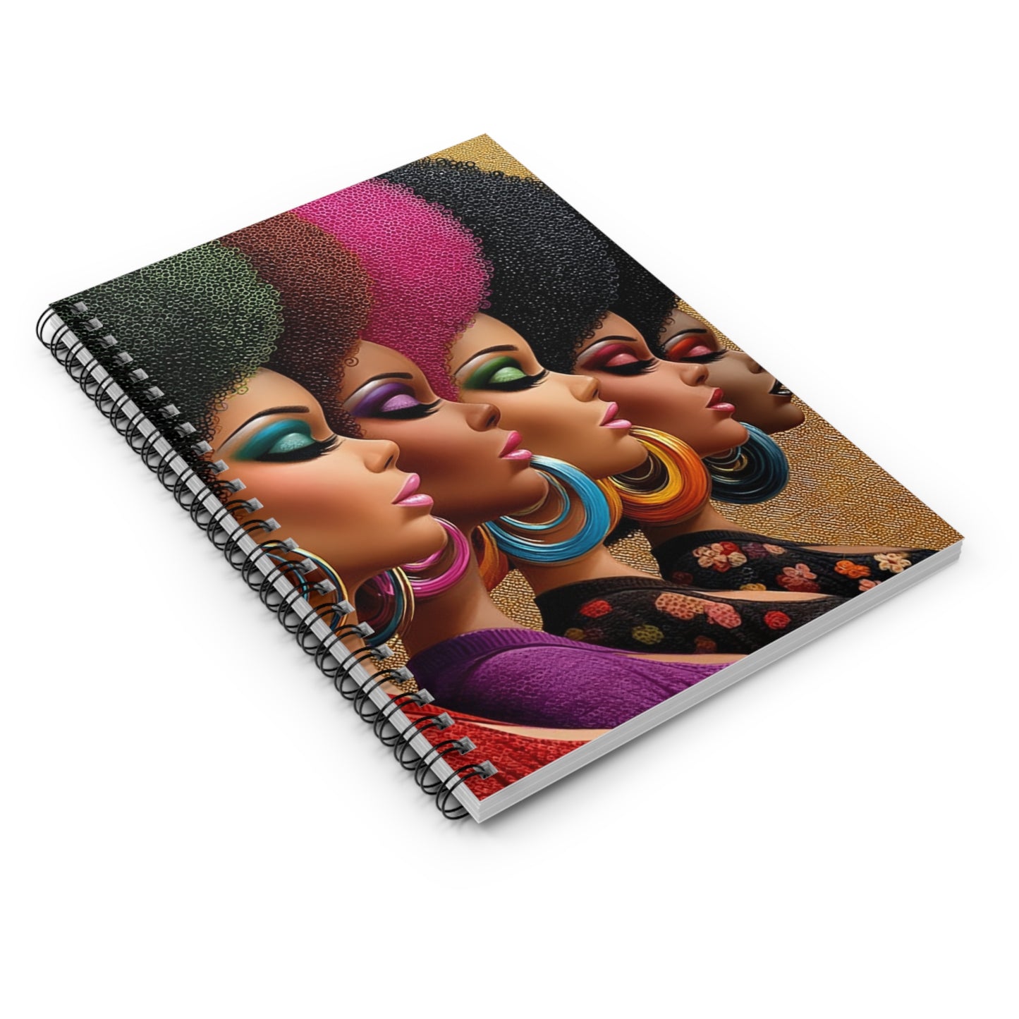 Vibrant Afro-Chic Spiral Notebook, Colorful Notebook for Writers, Gift for [...]