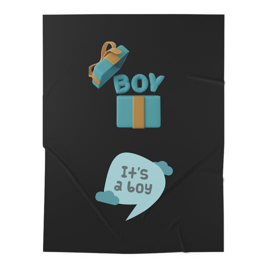 It's A Boy Baby Swaddle Blanket #IAB3