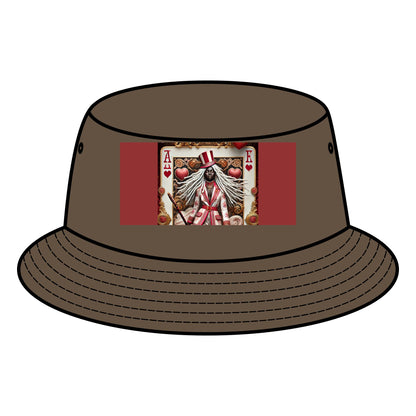Queen of Hearts Bucket Hat - Stylish Canvas Hat for Festivals & Casual Outings
