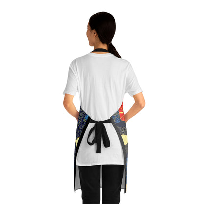 Afrocentric Apron - Bold Graphic Kitchen Cooking Wear, African Inspired Chef Apron, Ethnic Cooking Apron, Black History Month Gift, Cultural