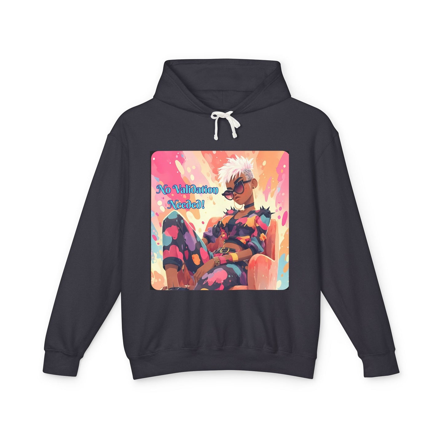 Empowering Affirmations Lightweight Hoodie, Inspirational Sweatshirt, Self Love