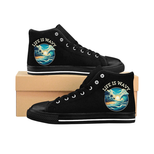 Life is Wavy Men's Classic Sneakers #LW2