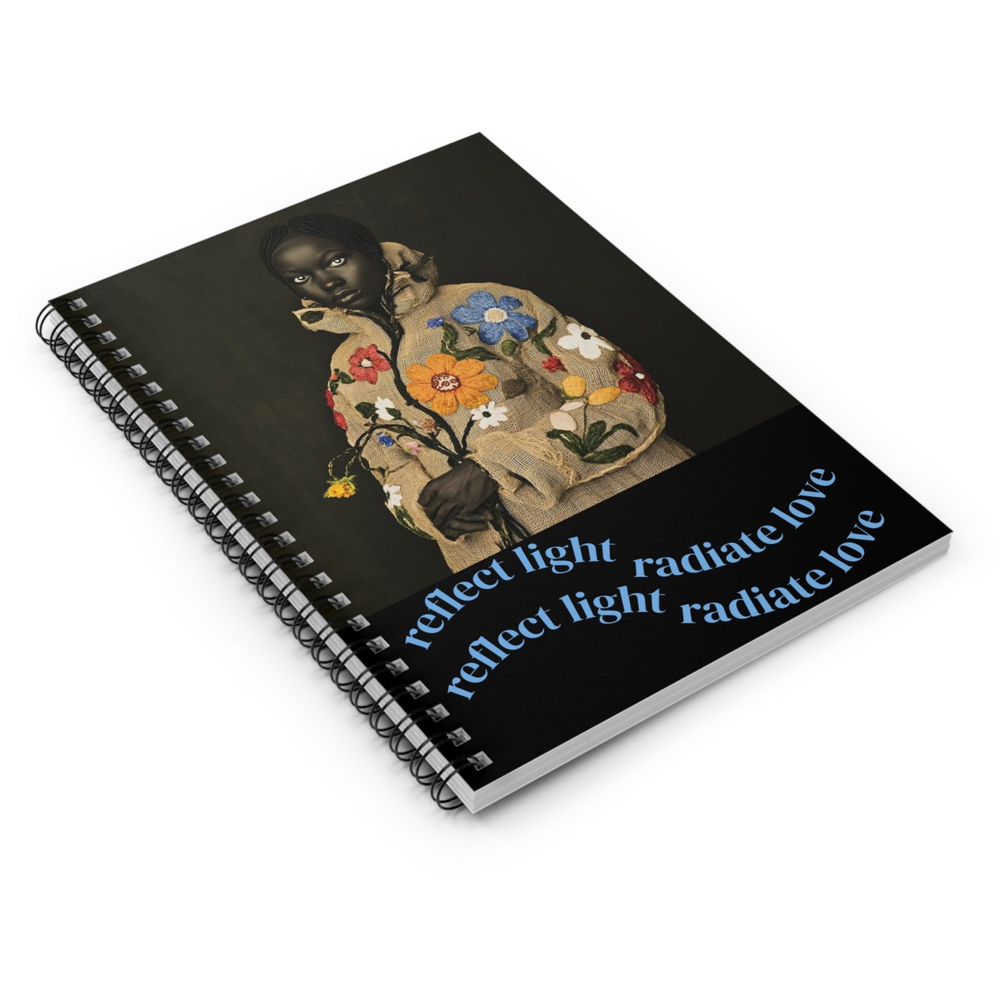 Empowerment Spiral Notebook, Motivational Self-Love Journal, Ruled Line -