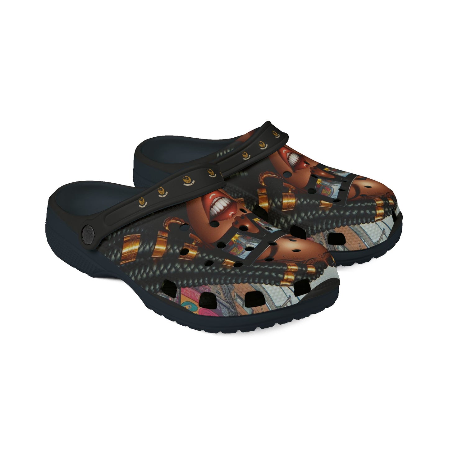 Queen-Wear Your Crown EVA Foam Rubber Shoes (AOP) #21U