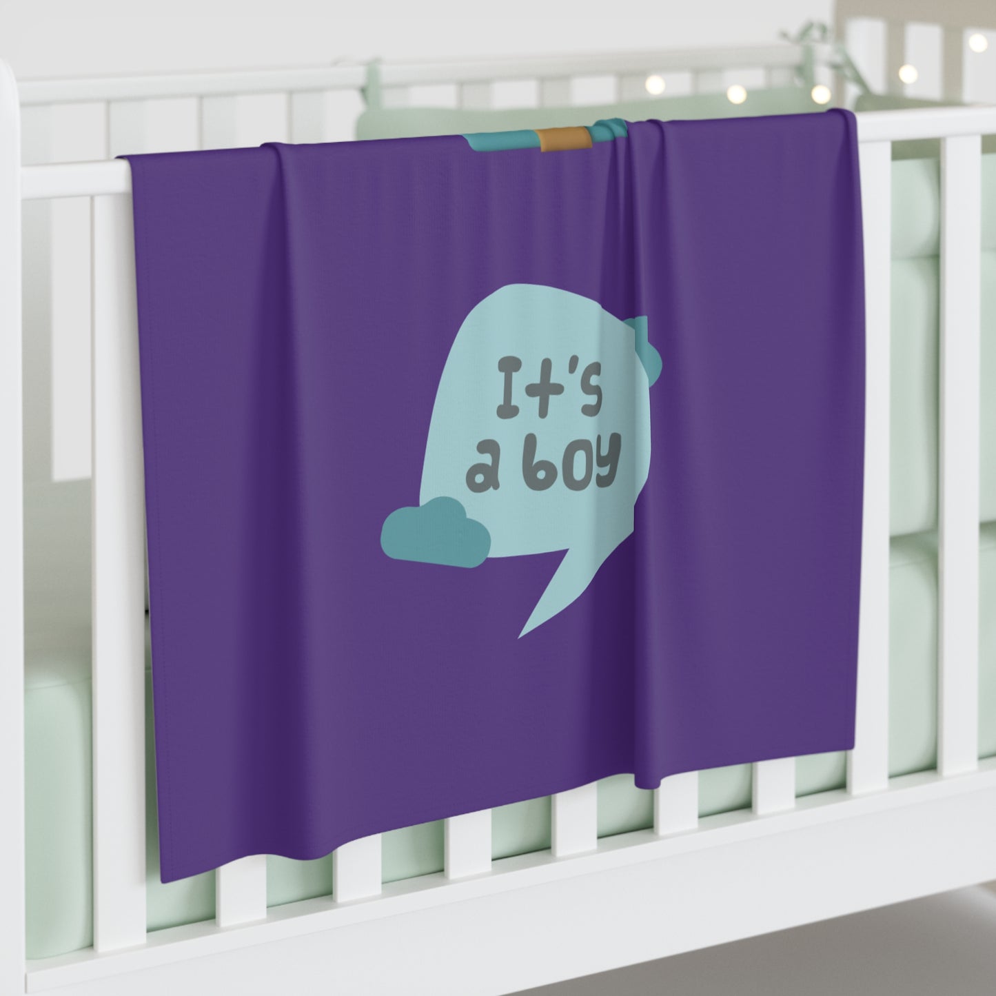 It's A Boy Baby Swaddle Blanket #IAB3