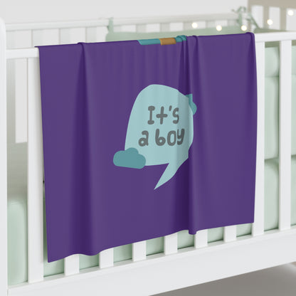 It's A Boy Baby Swaddle Blanket #IAB3
