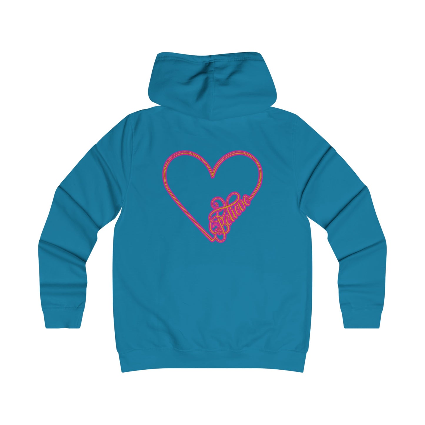 Believe Girlie College Hoodie #51