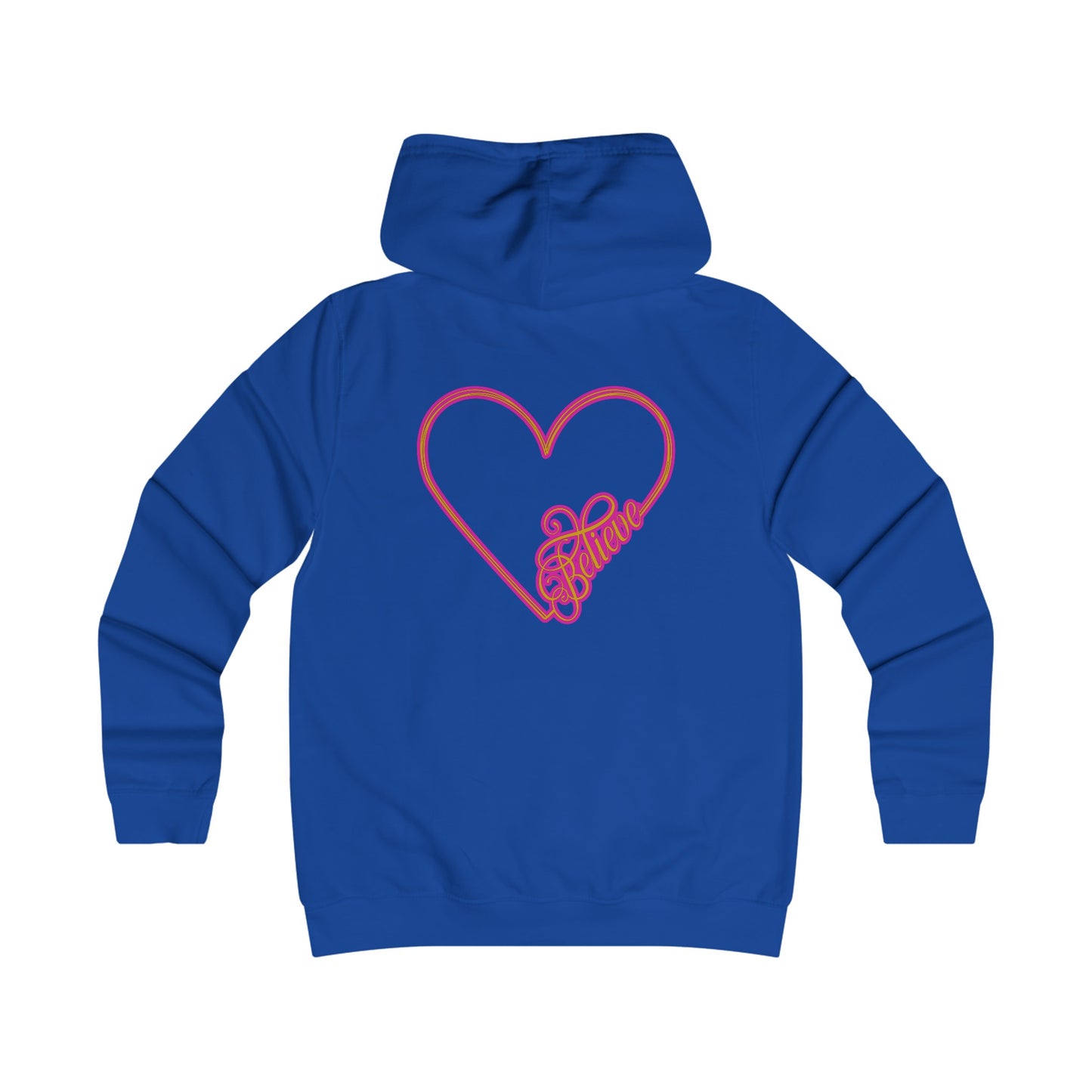 Believe Girlie College Hoodie #51