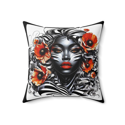 Zebra Fantasy Square Pillow #ZF23