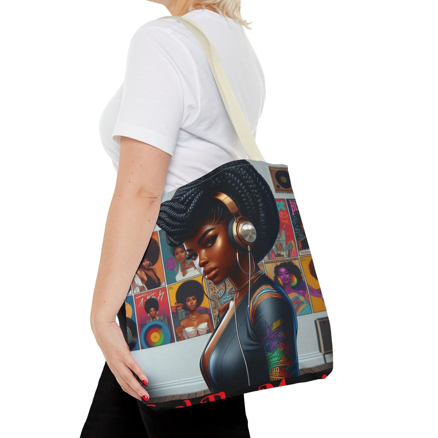 Feel The Music Tote Bag (AOP) #FM8